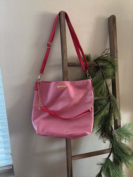 Juicy Couture Handbags - Juicy Couture Pink and Red Crossbody Shoulder Bag